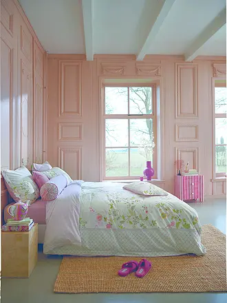 PIP STUDIO | Perkal Bettwäsche BUSTANI 70x90cm/140x200cm Green | weiss